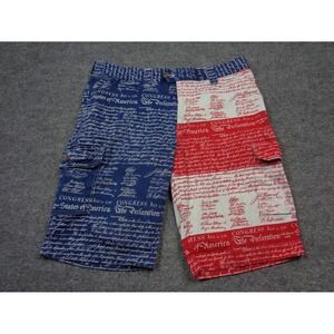 Loudmouth Golf Shorts July 4th Declaration of Independence Red White Blue Sze 34